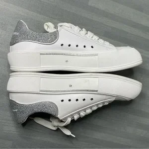 Alexander McQueen | Shoes | Alexander Mcqueen Silver Glitter  display picture 1
